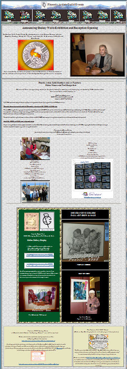 PAG Events Web page
