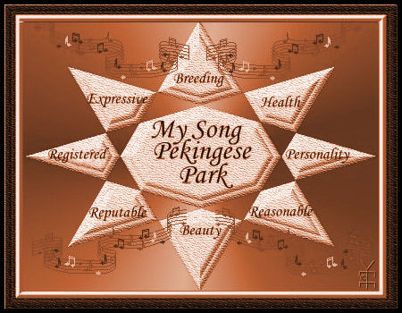 my Pekingese kennel  logo