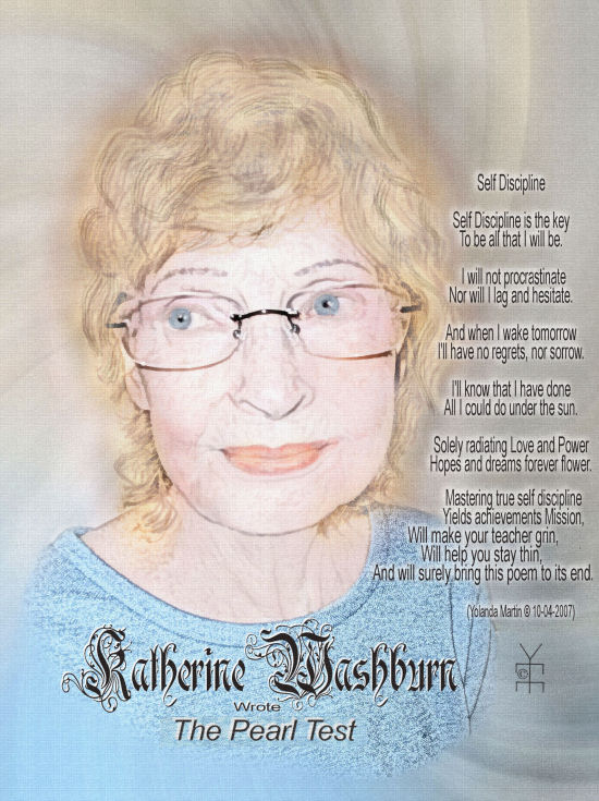 Katherine Washburn portrait and poem