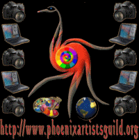 PAG Phoenix Bird Web Site animated Mascot, also Yolanda Martin's Avatar